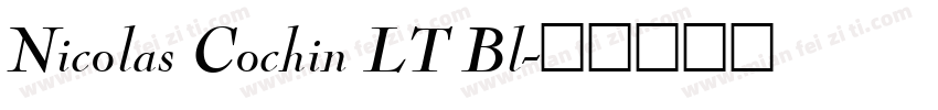 Nicolas Cochin LT Bl字体转换